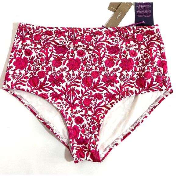 J.CREW Other - NWT J Crew Swimsuit Size S Liberty London High Waist Bikini Bottom Swim Roses